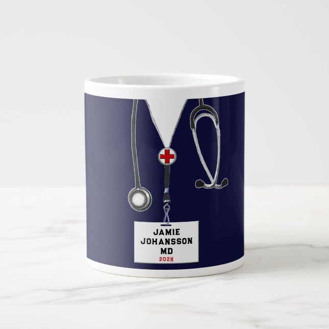 Doktor Medical School Grad Jumbo Mugg (Framsidan)