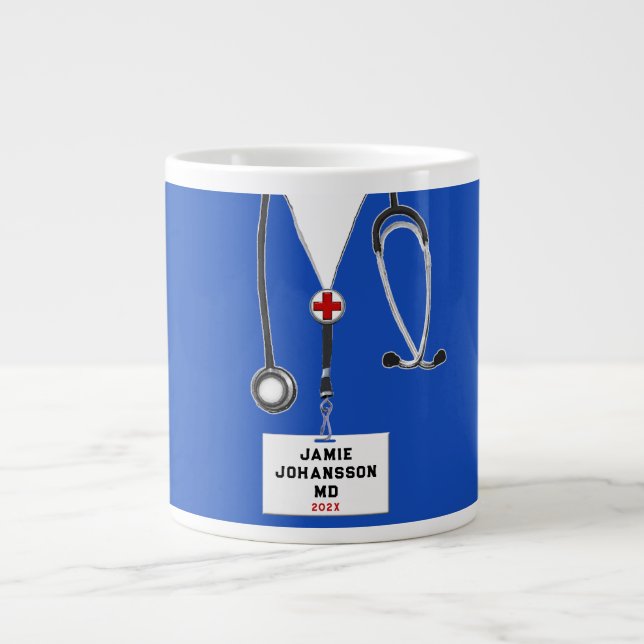 Doktor Medical School Grad Jumbo Mugg (Framsidan)