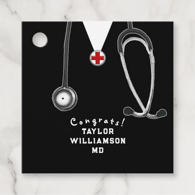 Doktor Medical School Studenten Gåvor Etiketter (Framsida)