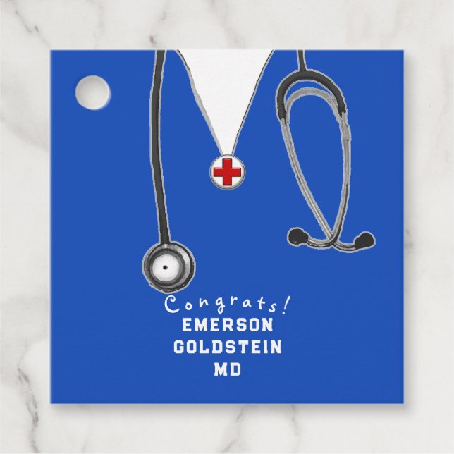 Doktor Medical School Studenten Gåvor Etiketter (Framsida)