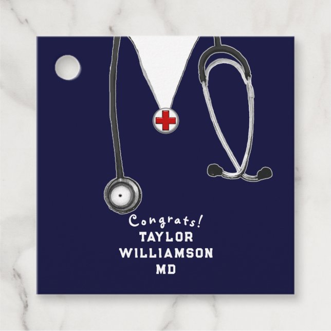 Doktor Medical School Studenten Gåvor Etiketter (Framsida)