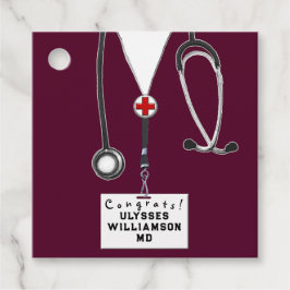 Doktor Medical School Studenten Gåvor Etiketter
