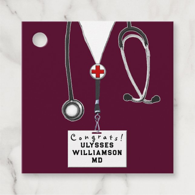 Doktor Medical School Studenten Gåvor Etiketter (Framsida)