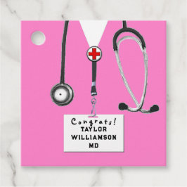 Doktor Medical School Studenten Gåvor Etiketter