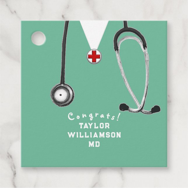 Doktor Medical School Studenten Gåvor Etiketter (Framsida)