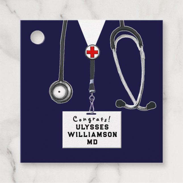 Doktor Medical School Studenten Gåvor Etiketter (Framsida)