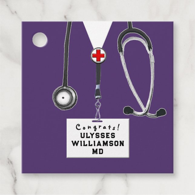 Doktor Medical School Studenten Gåvor Etiketter (Framsida)