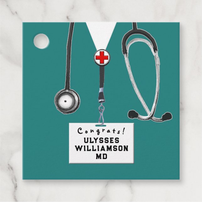 Doktor Medical School Studenten Gåvor Etiketter (Framsida)