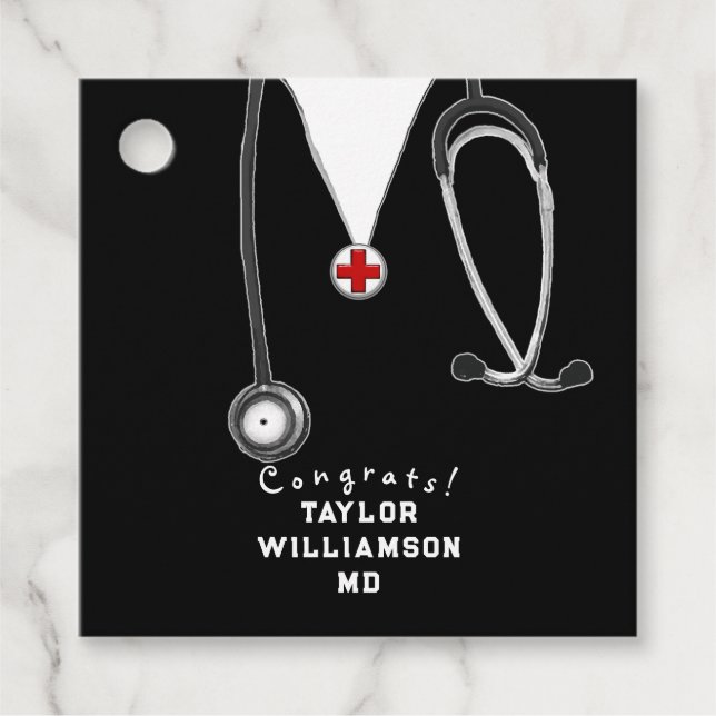 Doktor Medical School Studenten Gåvor Etiketter (Framsida)