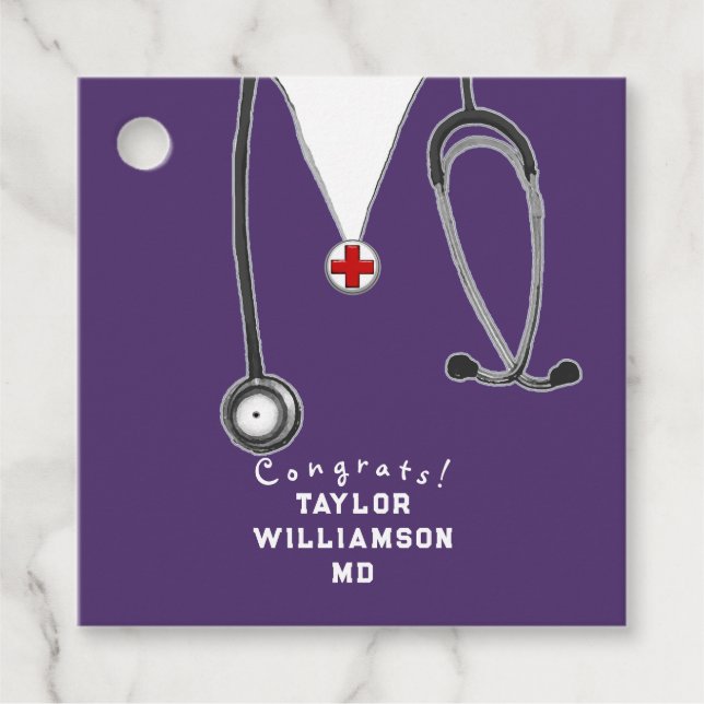 Doktor Medical School Studenten Gåvor Etiketter (Framsida)