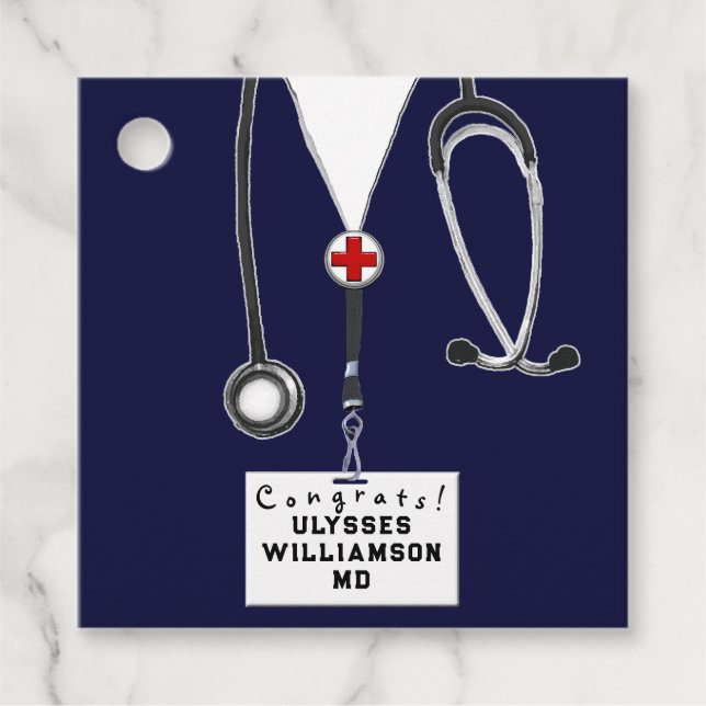 Doktor Medical School Studenten Gåvor Etiketter (Framsida)