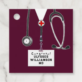 Doktor Medical School Studenten Gåvor Etiketter