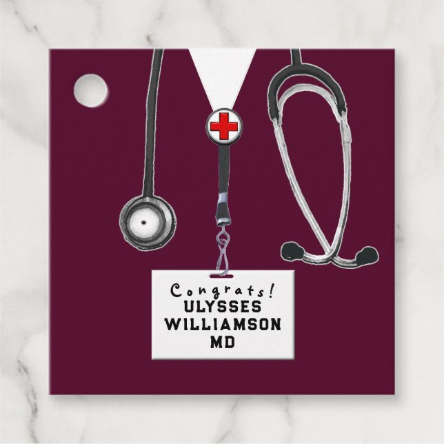 Doktor Medical School Studenten Gåvor Etiketter (Framsida)