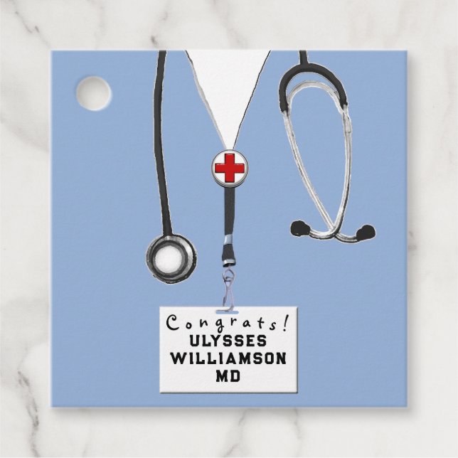 Doktor Medical School Studenten Gåvor Etiketter (Framsida)