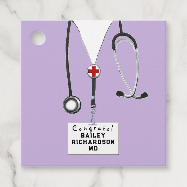 Doktor Medical School Studenten Gåvor Etiketter (Framsida)