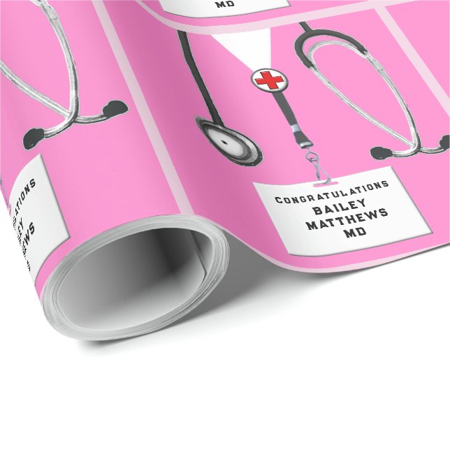 Doktor Medical School Studenten Gift Presentpapper (Rullad Hörn)