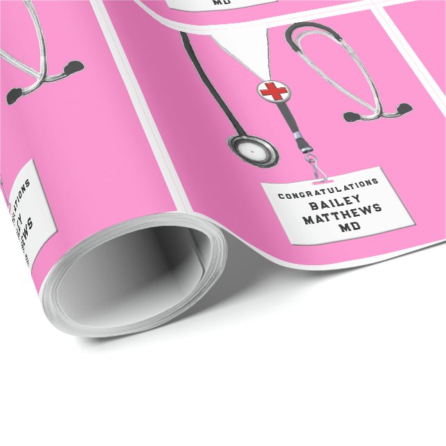 Doktor Medical School Studenten Gift Presentpapper (Rullad Hörn)