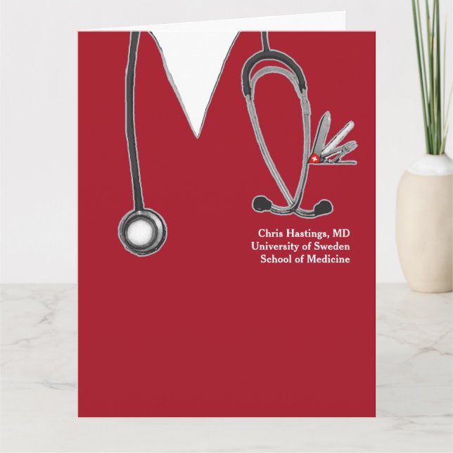 Doktor Medical School Studenten Kort (Framsida)