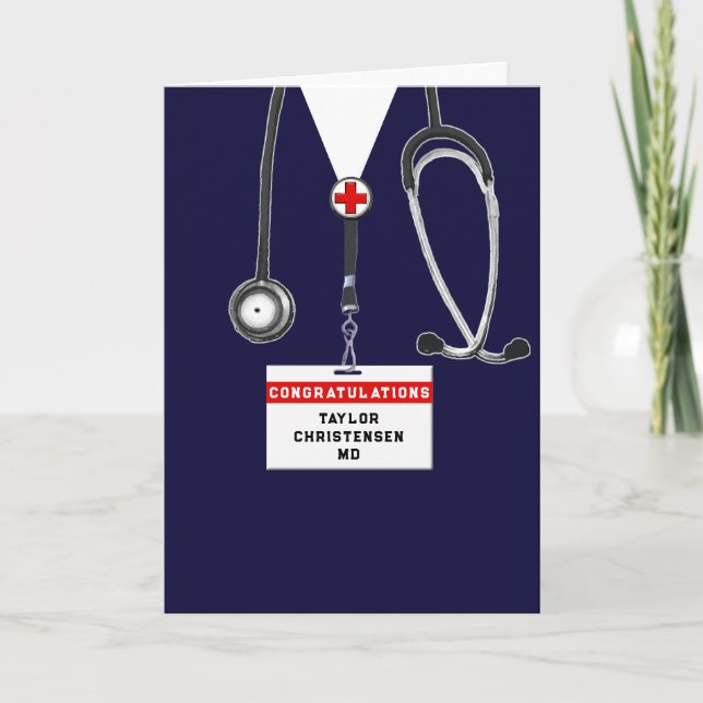 Doktor Medical School Studenten Kort (Framsida)