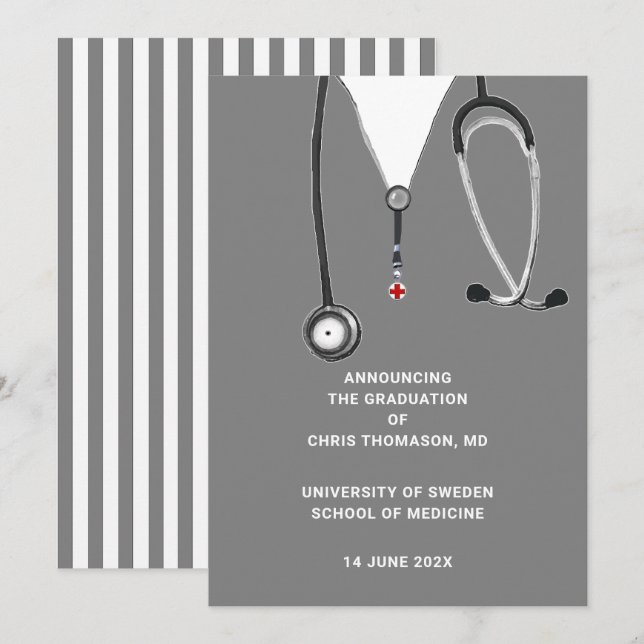 Doktor Medical School Studenten-meddelande Meddelande (Fram/baksida)