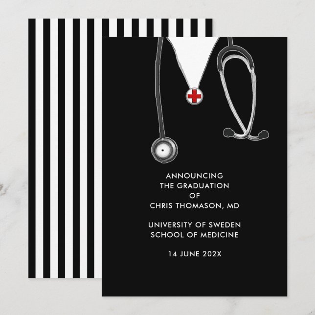 Doktor Medical School Studenten-meddelande Meddelande (Fram/baksida)