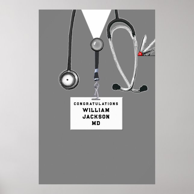Doktor Medicinska Fakultet Examen Fest Poster (Framsidan)
