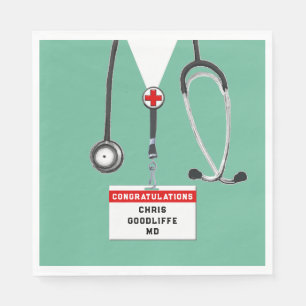Doktor Medicinska Fakultet Examen Festsservetter Pappersservett