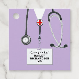 Doktor Medicinskola Examen Gåvor Etiketter