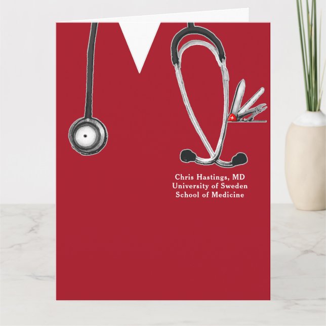 Doktor Medicinskola Examen Kort (Framsida)