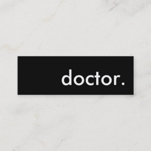 doktor. mini visitkort