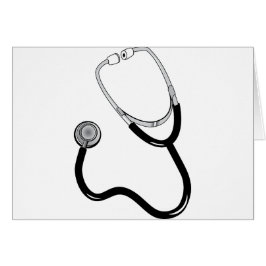 Doktor Nurse Sports Medicine Stethoscope Destiny Hälsningskort