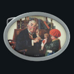 Doktor och dockan<br><div class="desc">Konstnär: Den Norman Rockwell | dr.en lyssnar med stetoskopet till dockan som rymms av liten flicka</div>