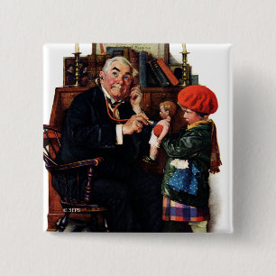 Doktor och Doll Knapp
