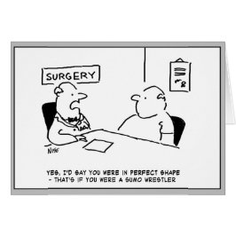 Doktor och patientövervikt Övervikt Övervikt Överv Hälsningskort