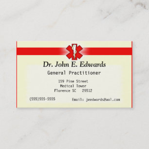 Doktor Office Affärskort Visitkort