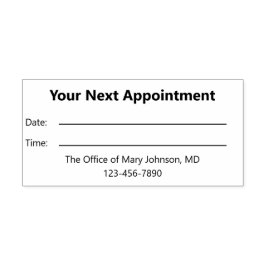 Doktor Office Din nästa Möte påminnelse Självfärgande Stämpel
