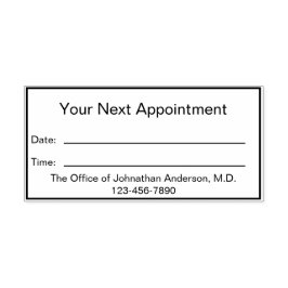 Doktor Office Din nästa Möte påminnelse Självfärgande Stämpel
