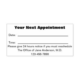 Doktor Office Din nästa Möte påminnelse Självfärgande Stämpel
