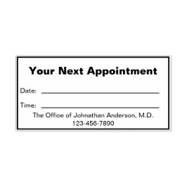 Doktor Office Din nästa Möte påminnelse Självfärgande Stämpel