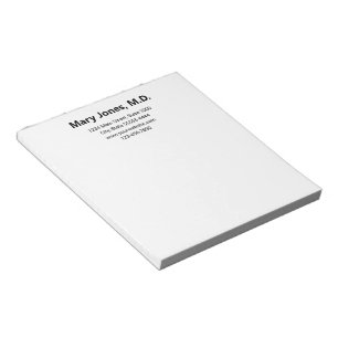Doktor Office Namn Adress Mobil Simple Anteckningsblock