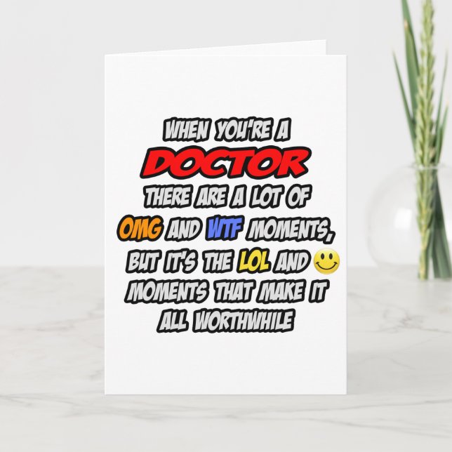 Doktor ... OMG WTF LOL Kort (Framsida)