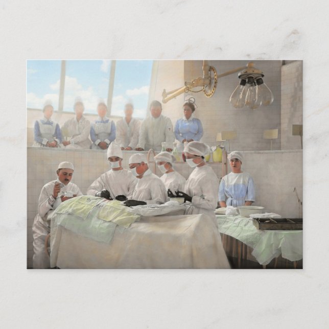 Doktor - Operation Theater 1905 Vykort (Framsida)