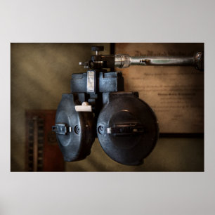 Doktor - Optometry - en gammal phoropter Poster