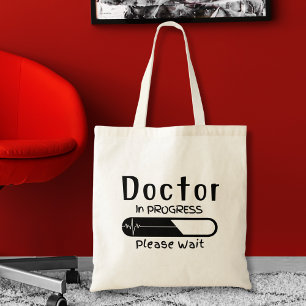 Doktor pågår Vänta Tygkasse