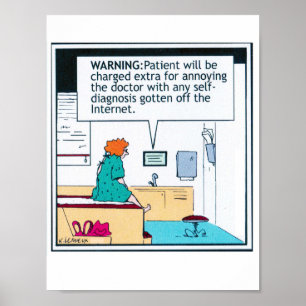 Doktor Patient humor poster - underbar för examrum