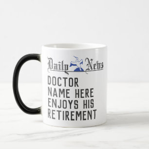Doktor Pension Gift Headline News Magisk Mugg