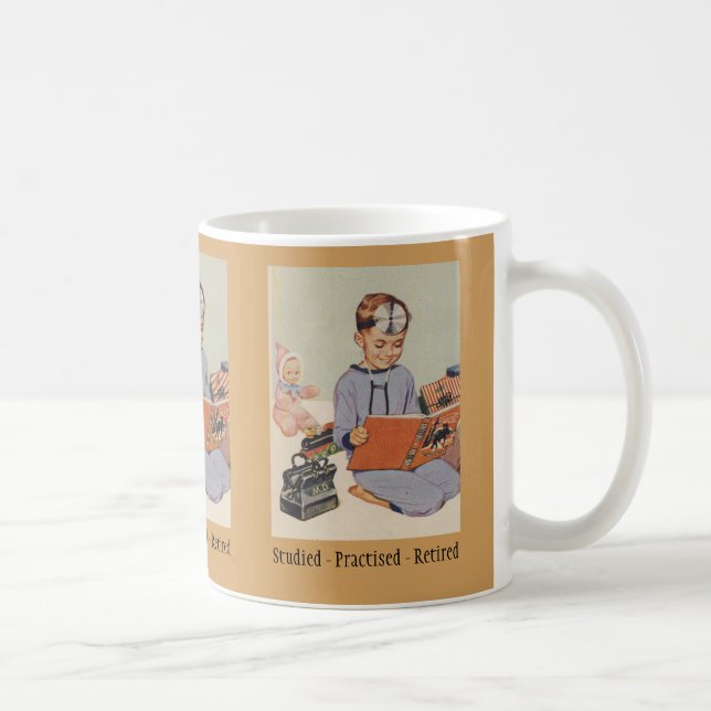 Doktor Pension - Roligt Retro Kaffemugg (Höger)