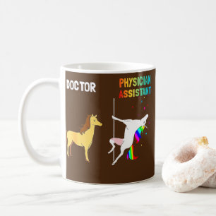 Doktor Physician Assistant Unicorn Dancing  Kaffemugg