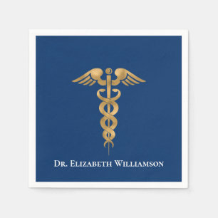 Doktor Physician Caduceus Pappersservett