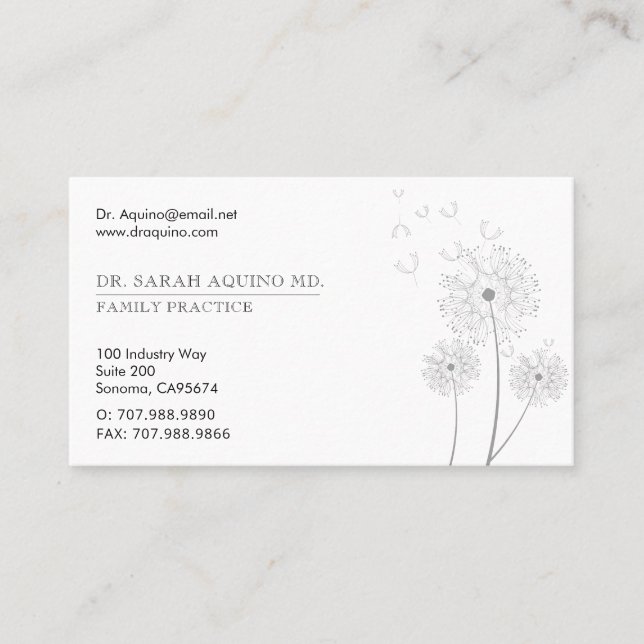 Doktor Physician Visitkort (Framsida)